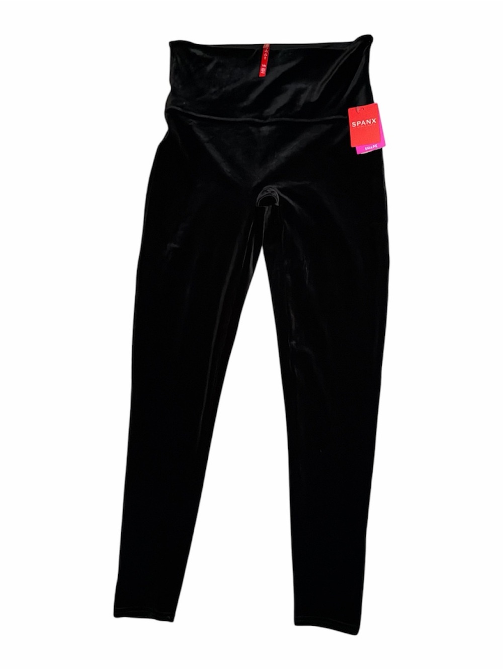 Spanx Women’s Black High-Waist Velvet Leggings